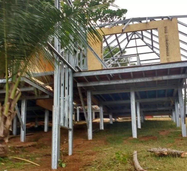 巴西民宿的建筑使用钢骨架轻型板吗？